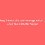 Harry Styles splits pants onstage in front of celeb crush Jennifer Aniston