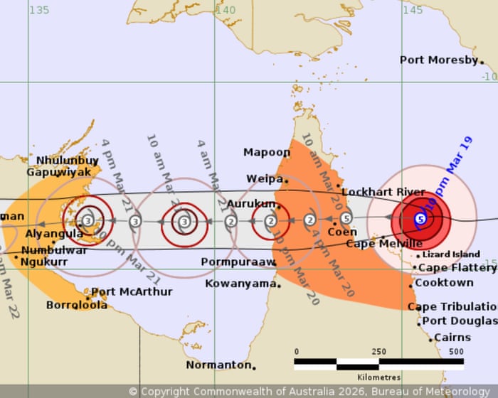 ‘Damage will be widespread’: Tropical Cyclone Narelle brings 315km/h wind gusts, with tourists evacuated and schools closed | Tropical Cyclone Narelle